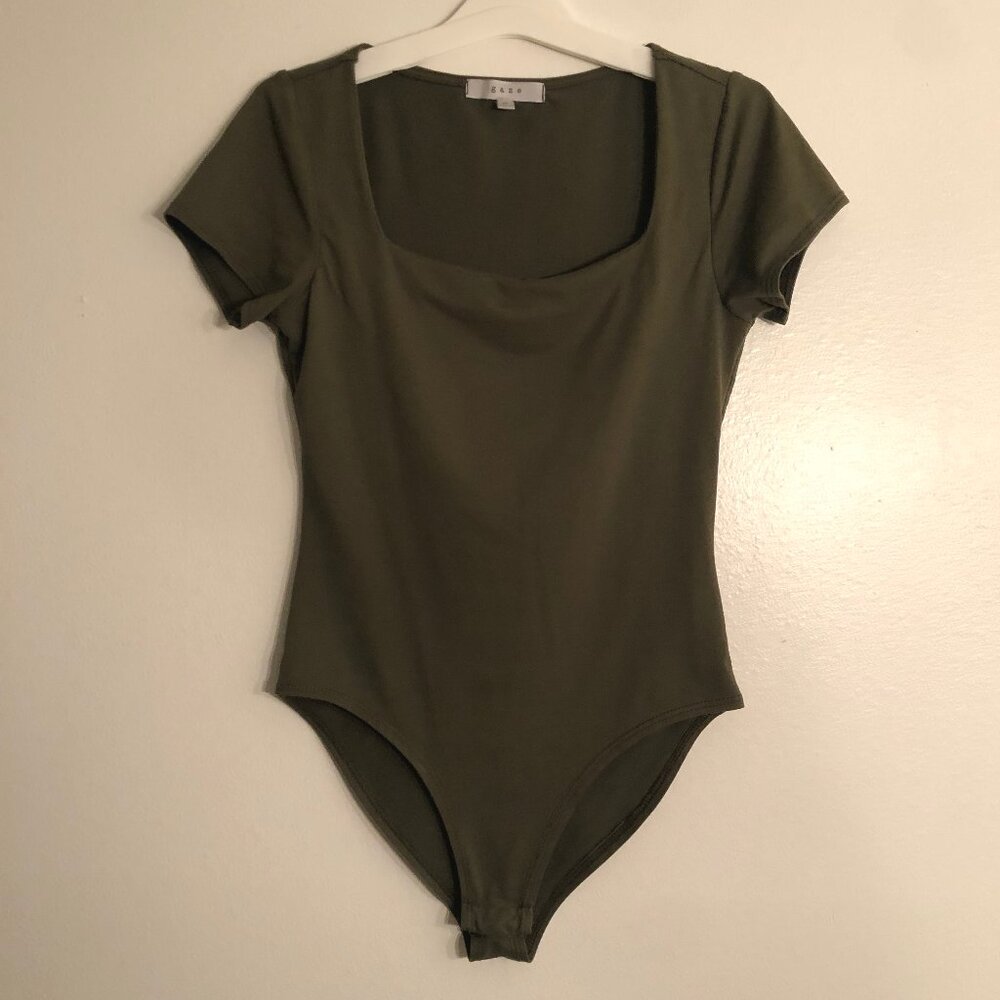 Gaze Olive Green Bodysuit - Size XS